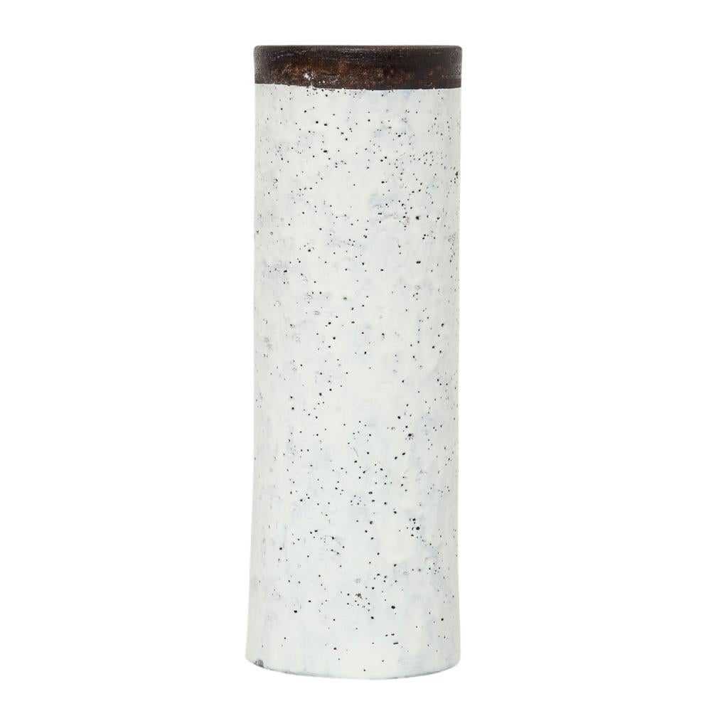 Bitossi für Raymor Vase:: Keramik:: weiß und braun:: signiert im Zustand „Gut“ im Angebot in New York, NY