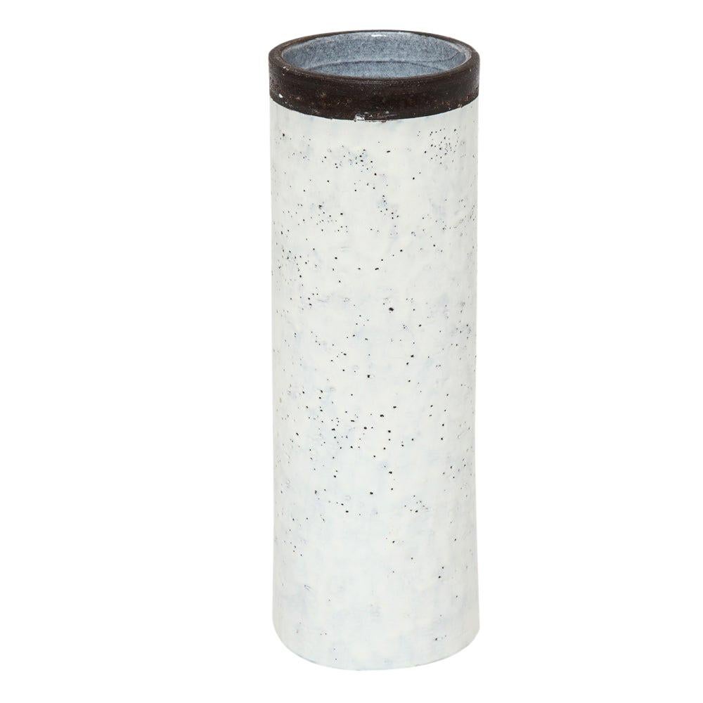 Bitossi für Raymor Vase:: Keramik:: weiß und braun:: signiert