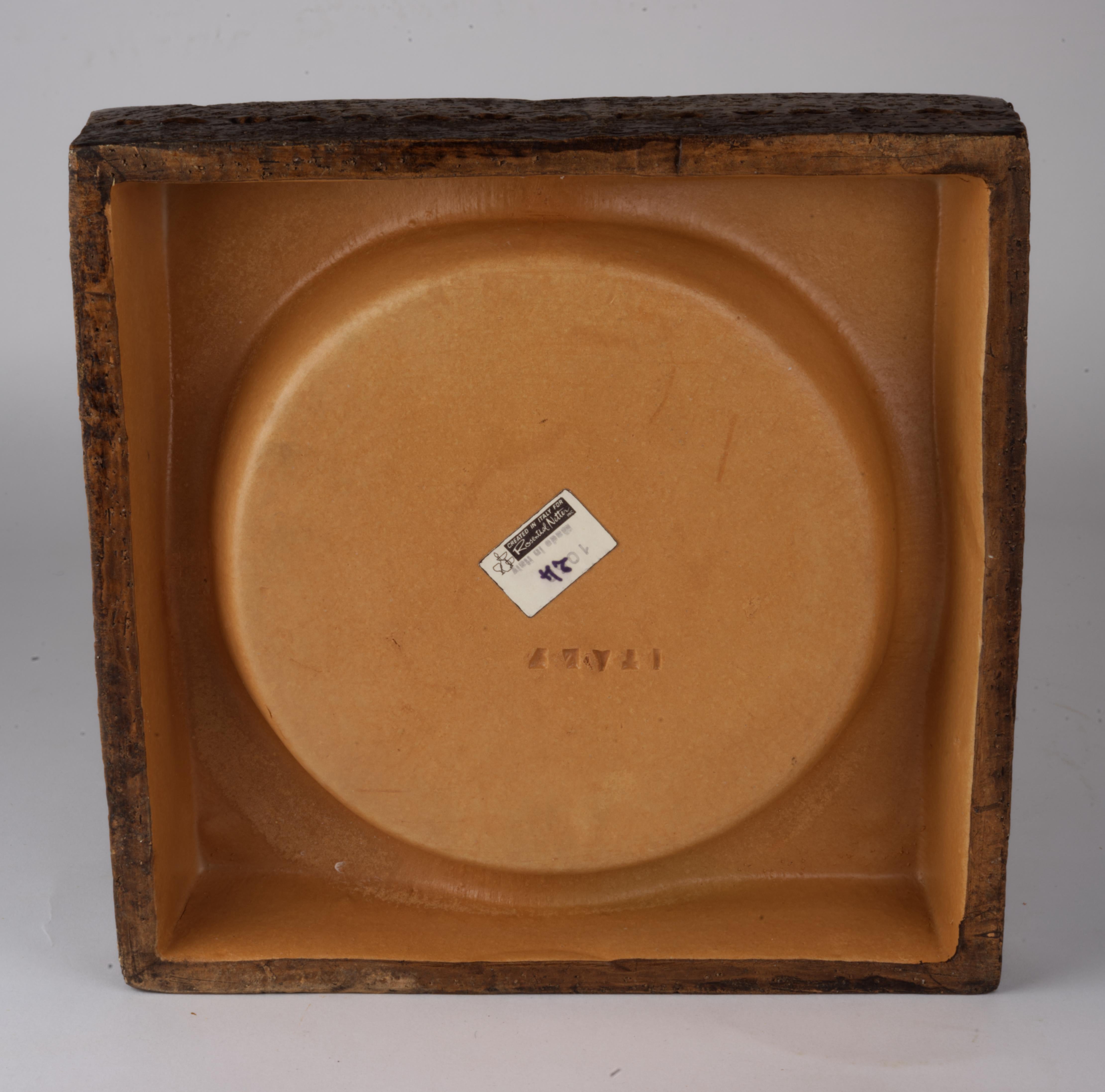 Bitossi for Rosenthal Netter Ceramic Ashtray Catch All In Good Condition For Sale In Clifton Springs, NY