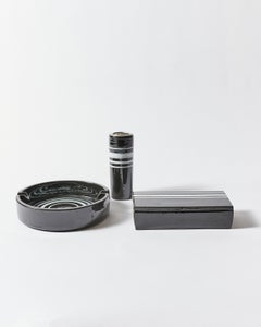 Bitossi für Rosenthal Netter Keramikschachtel, Aschenbecher und Votive-Kerzenhalter
