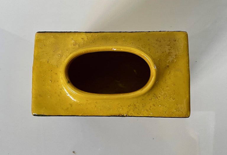 Bitossi for Rosenthal Netter Ceramic Vase Onion Pattern Earth Tones Mid