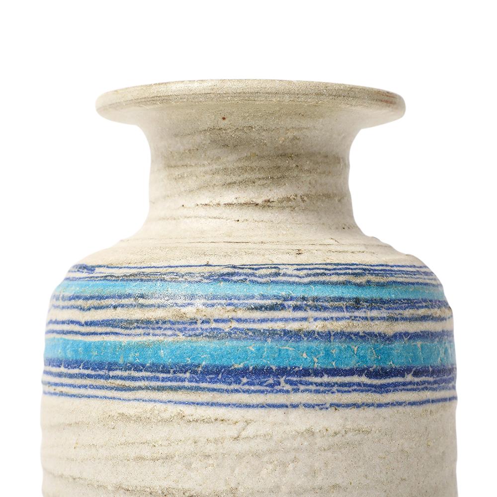Bitossi for Rosenthal Netter Pietra Vase, Ceramic, Blue, White For Sale 3
