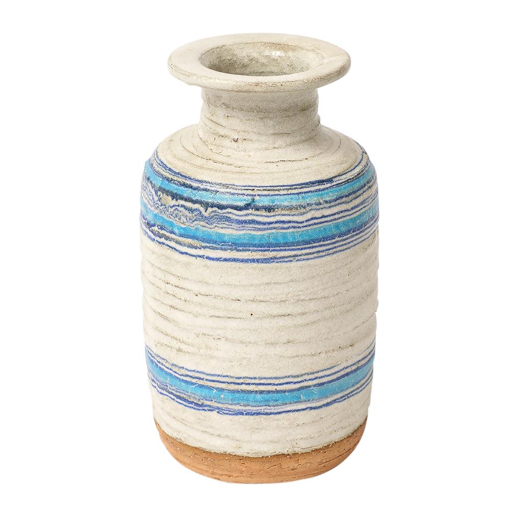 Bitossi for Rosenthal Netter Pietra Vase, Ceramic, Blue, White For Sale 6