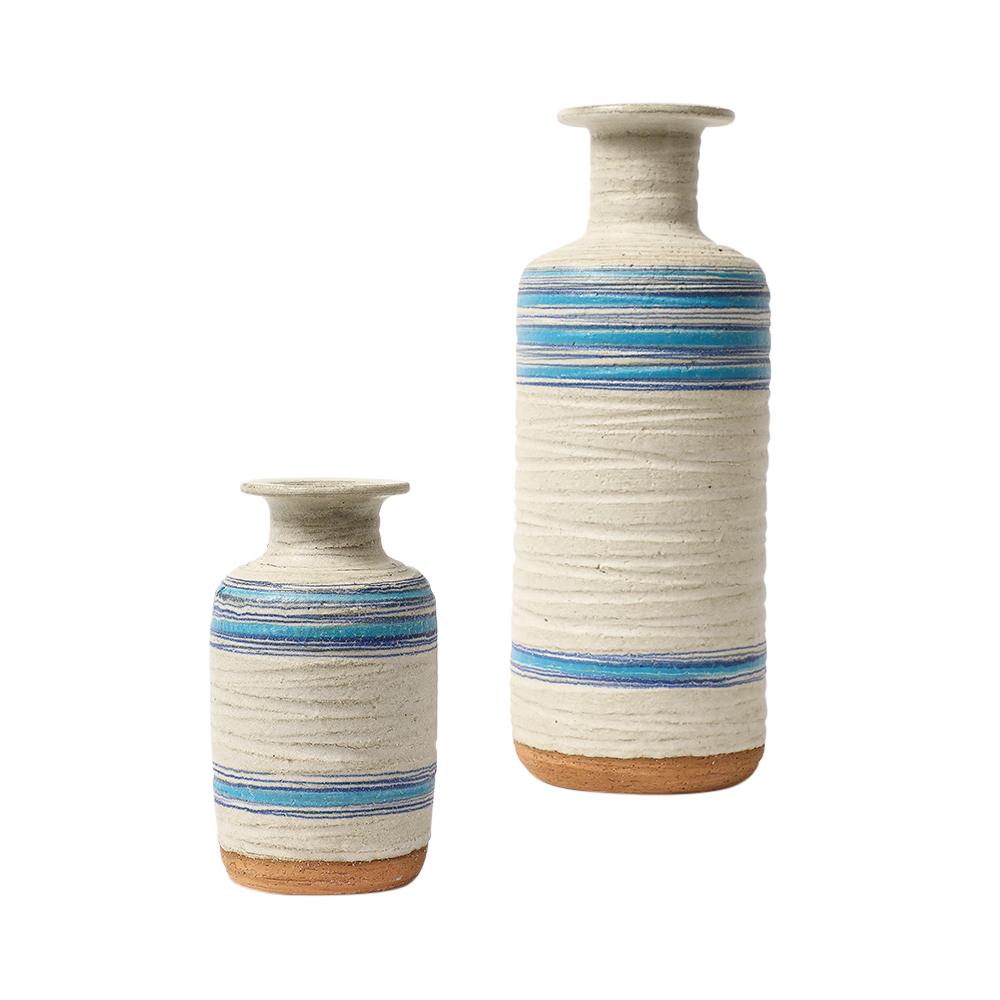 Bitossi for Rosenthal Netter Pietra Vase, Ceramic, Blue, White For Sale 10