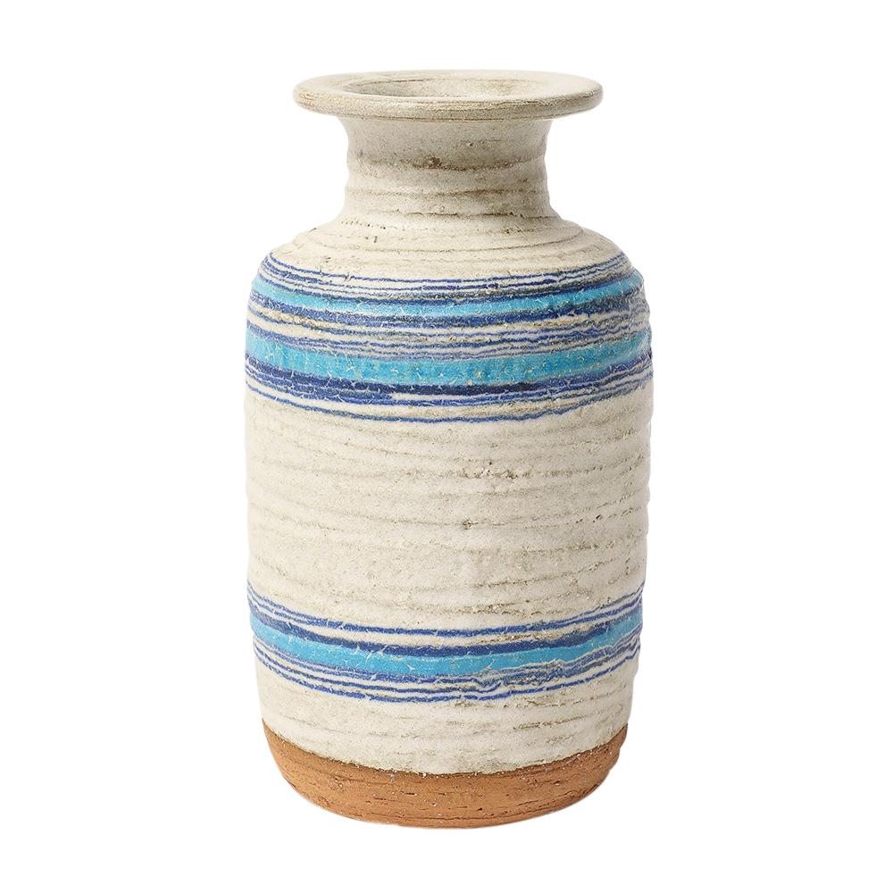 Bitossi for Rosenthal Netter Pietra Vase, Ceramic, Blue, White In Good Condition For Sale In New York, NY