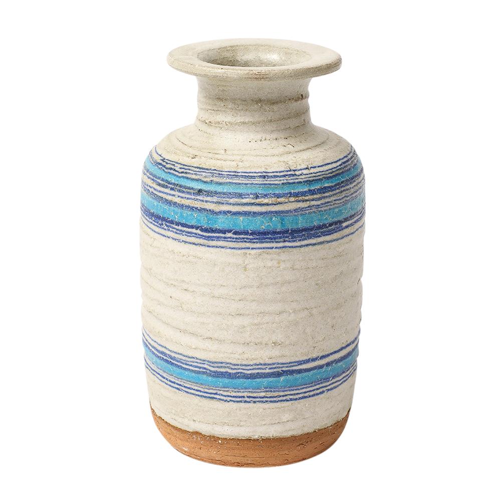 Bitossi for Rosenthal Netter Pietra Vase, Ceramic, Blue, White For Sale 1