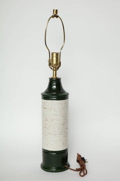 Bitossi Forest Green / Birch Tree Glazed Lamps