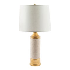 Bitossi Gold "Birch" Table Lamp for Bergboms, circa 1960s