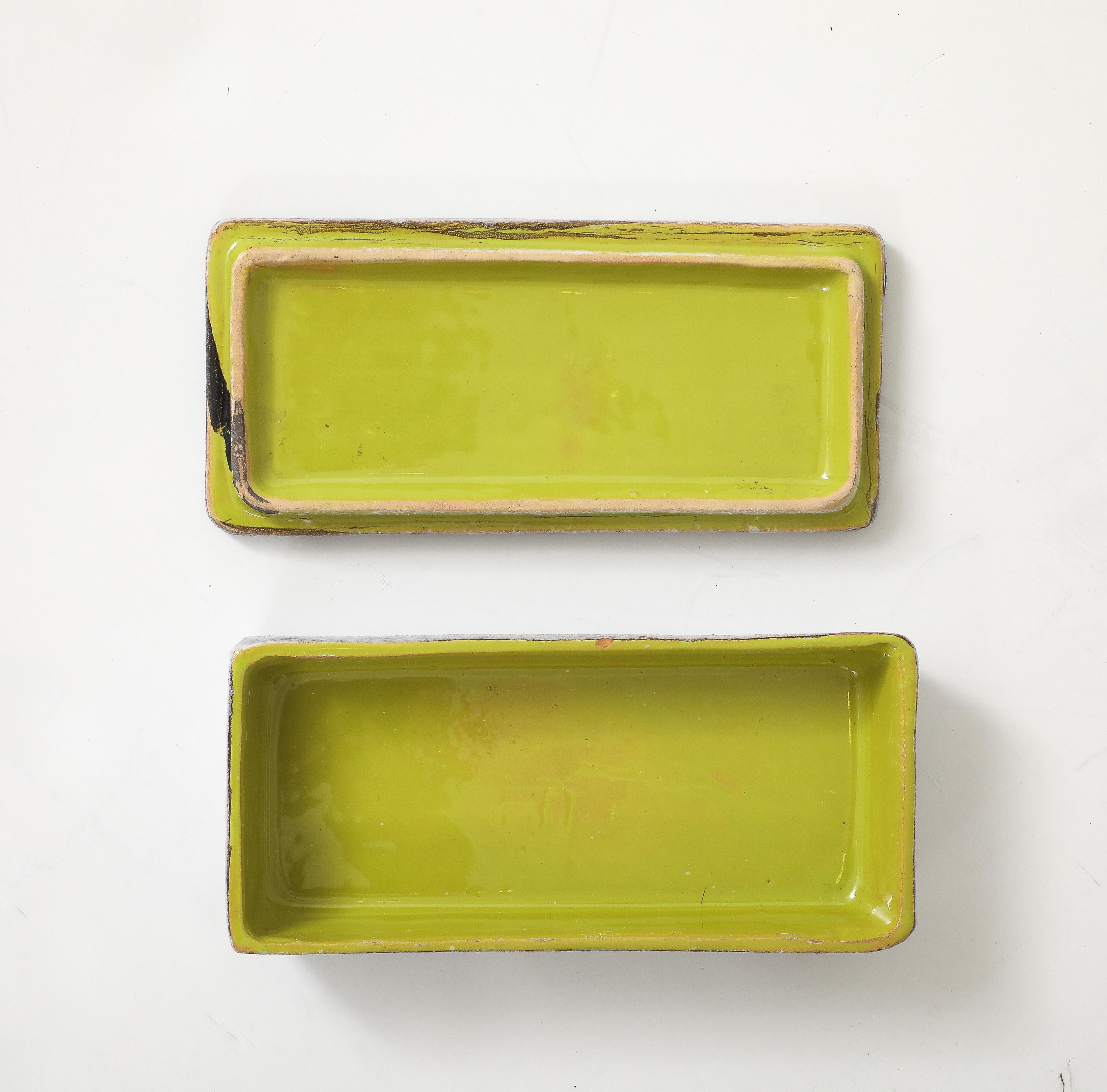 Bitossi Graphic Pattered Ceramic Box For Sale 3
