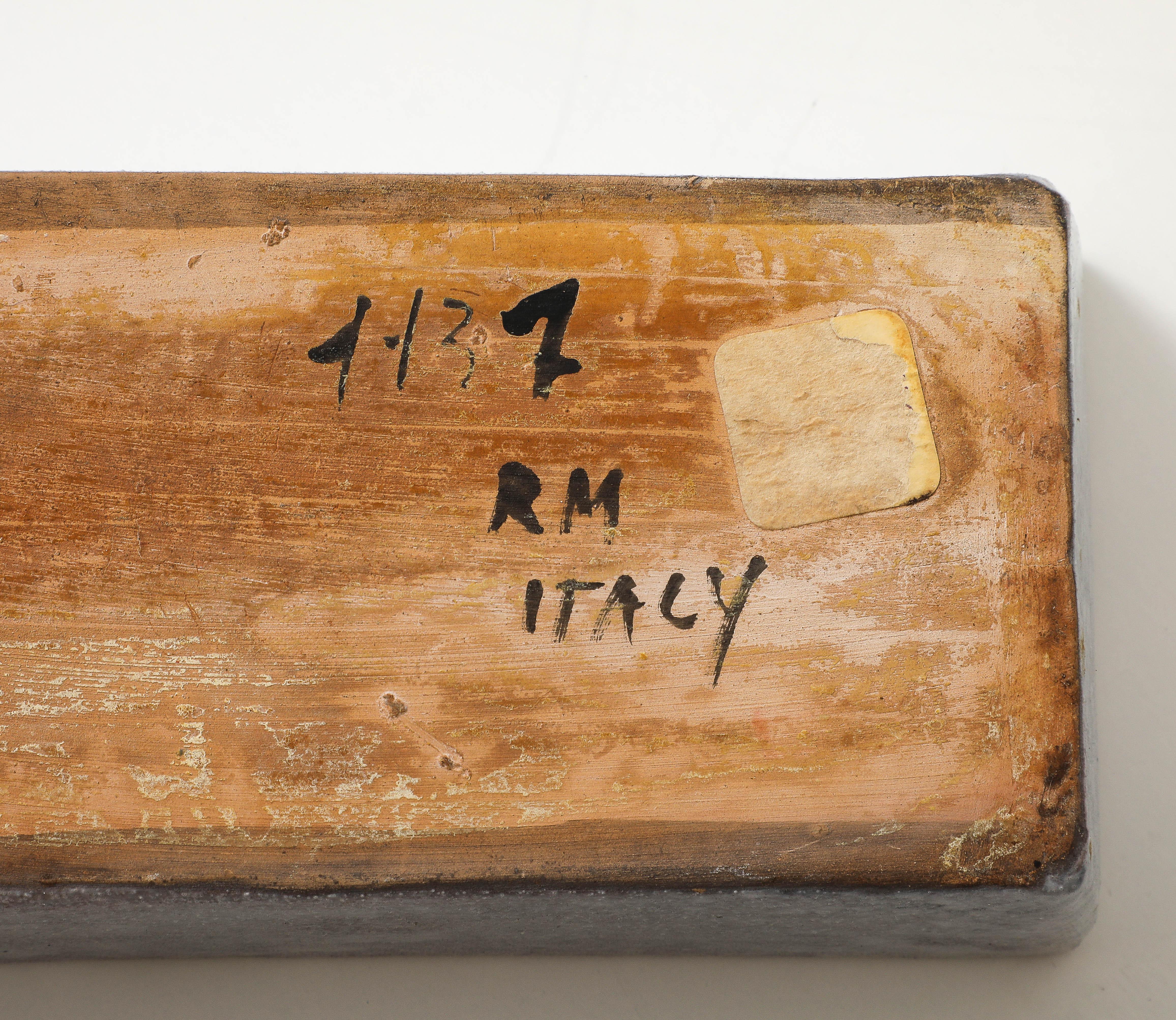 Bitossi Graphic Pattered Ceramic Box For Sale 4