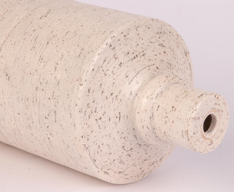 Bitossi Italian MidCentury Art Pottery Textured Lamp Base For Sale at