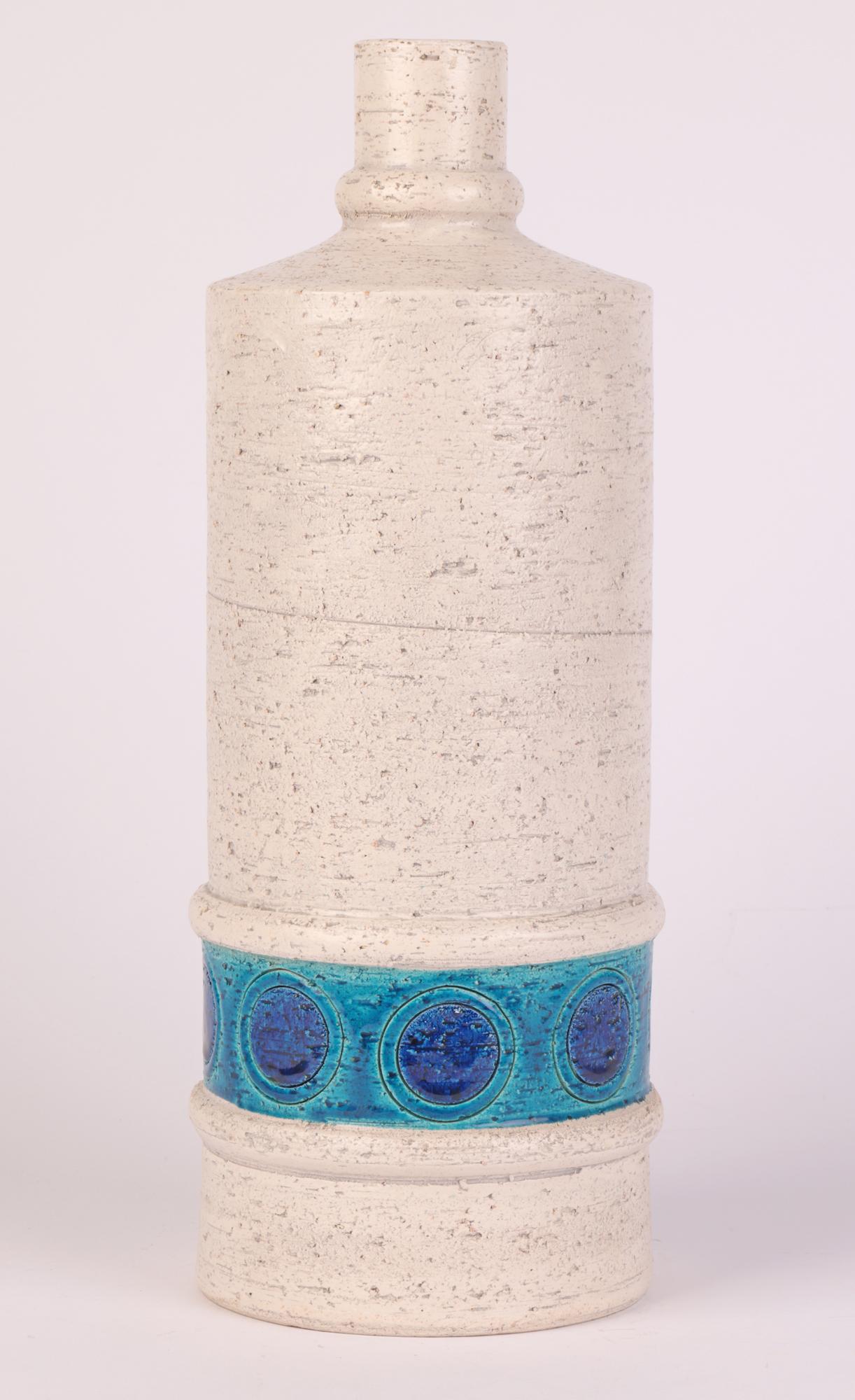 20th Century Bitossi Italian Mid-Century Art Pottery Textured Lamp Base For Sale