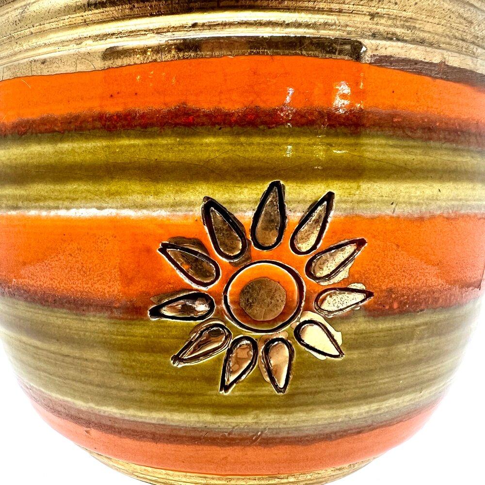 Mid-Century Modern Bitossi Italian Pottery Goblet by Aldo Londi
