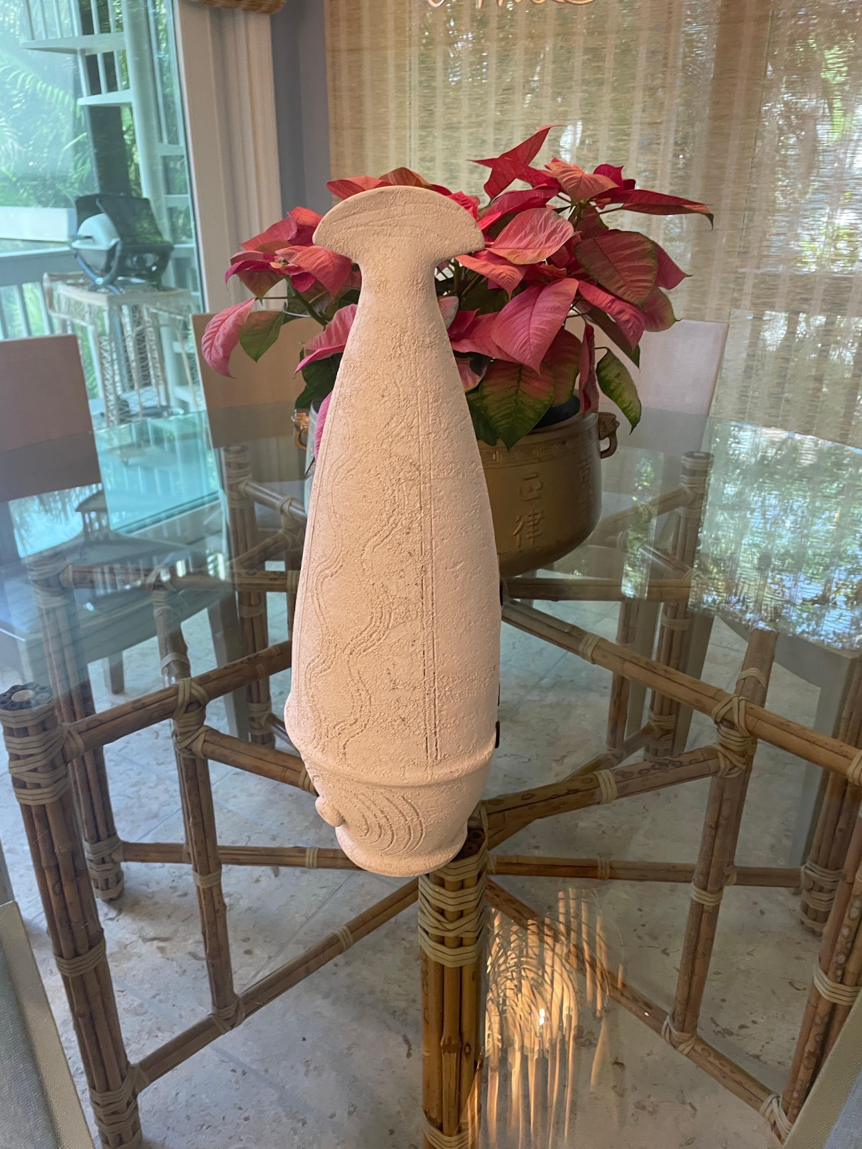 Escultura de pez de terracota italiana Bitossi Italiano en venta