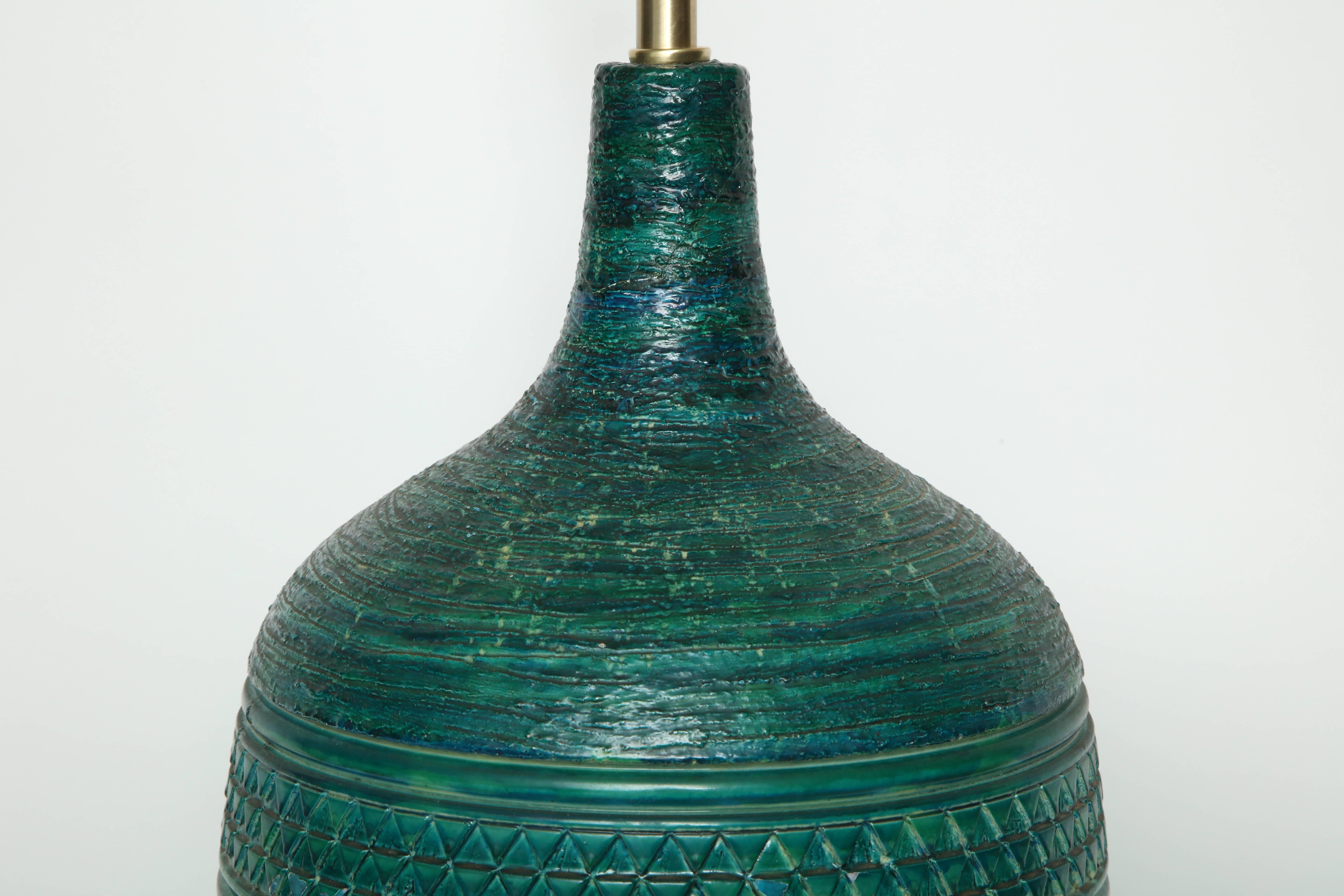 Bitossi Jade Green Ceramic Lamps 3