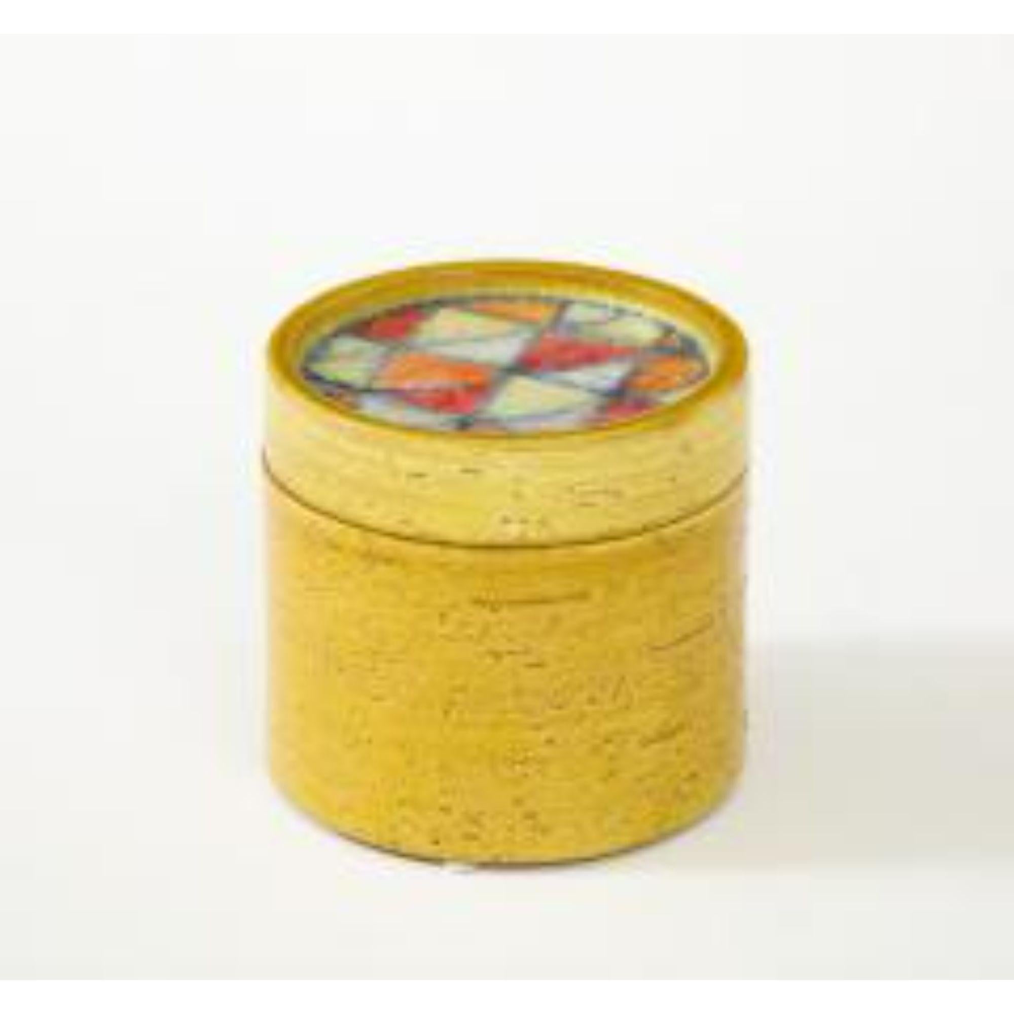 Bitossi Glazed Ceramic Lidded Box with Fused Glass Mosaic, Italy, c. 1960s

Additional Information:
Materials: Ceramic
Origin: Italy
Period: 1950-1979
Creation Date: c. 1960s
Styles / Movements: Modern
Patterns: Abstract,