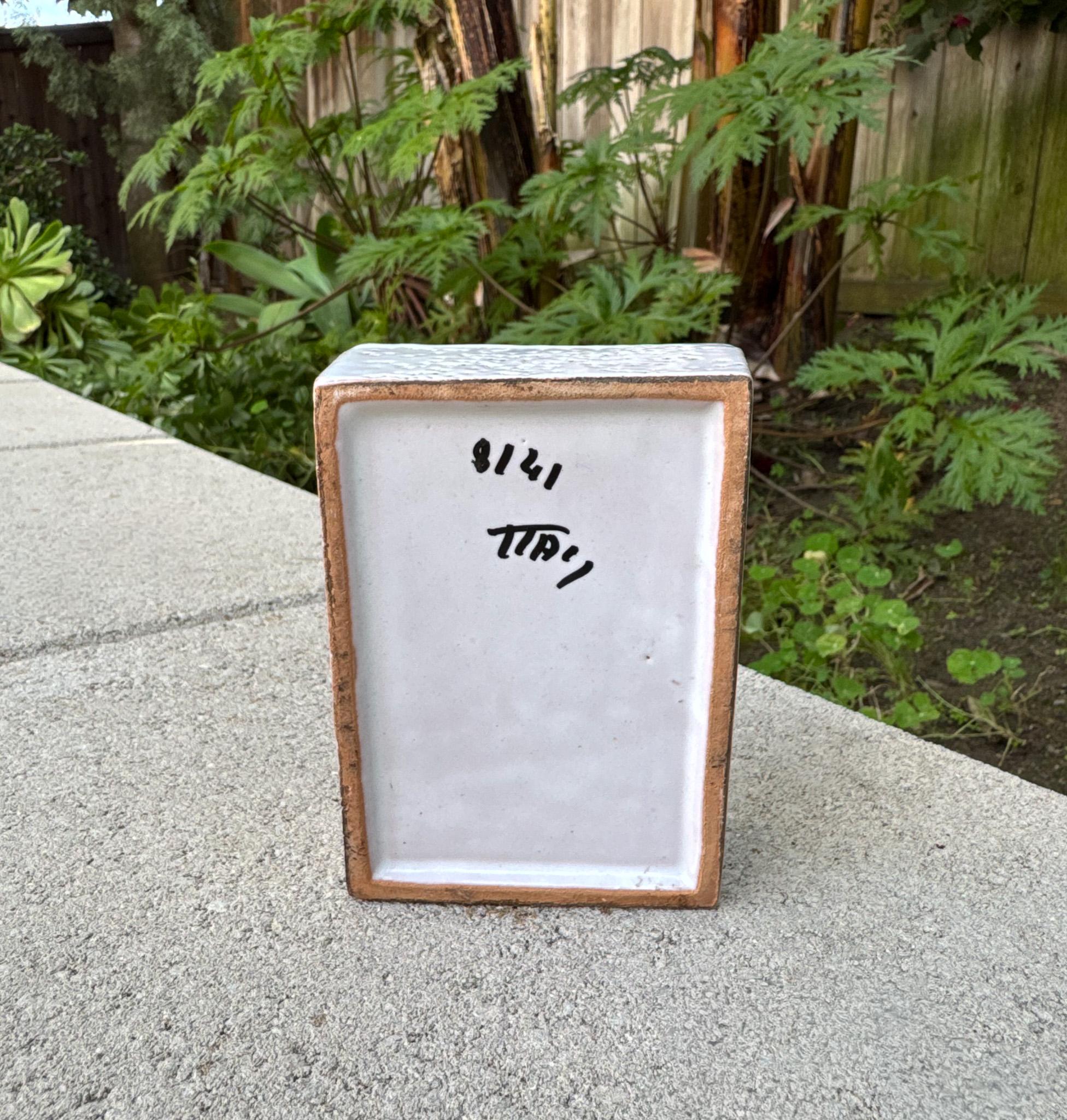 Boîte à couvercle en céramique de Bitossi, Italie, c.1955 en vente 5