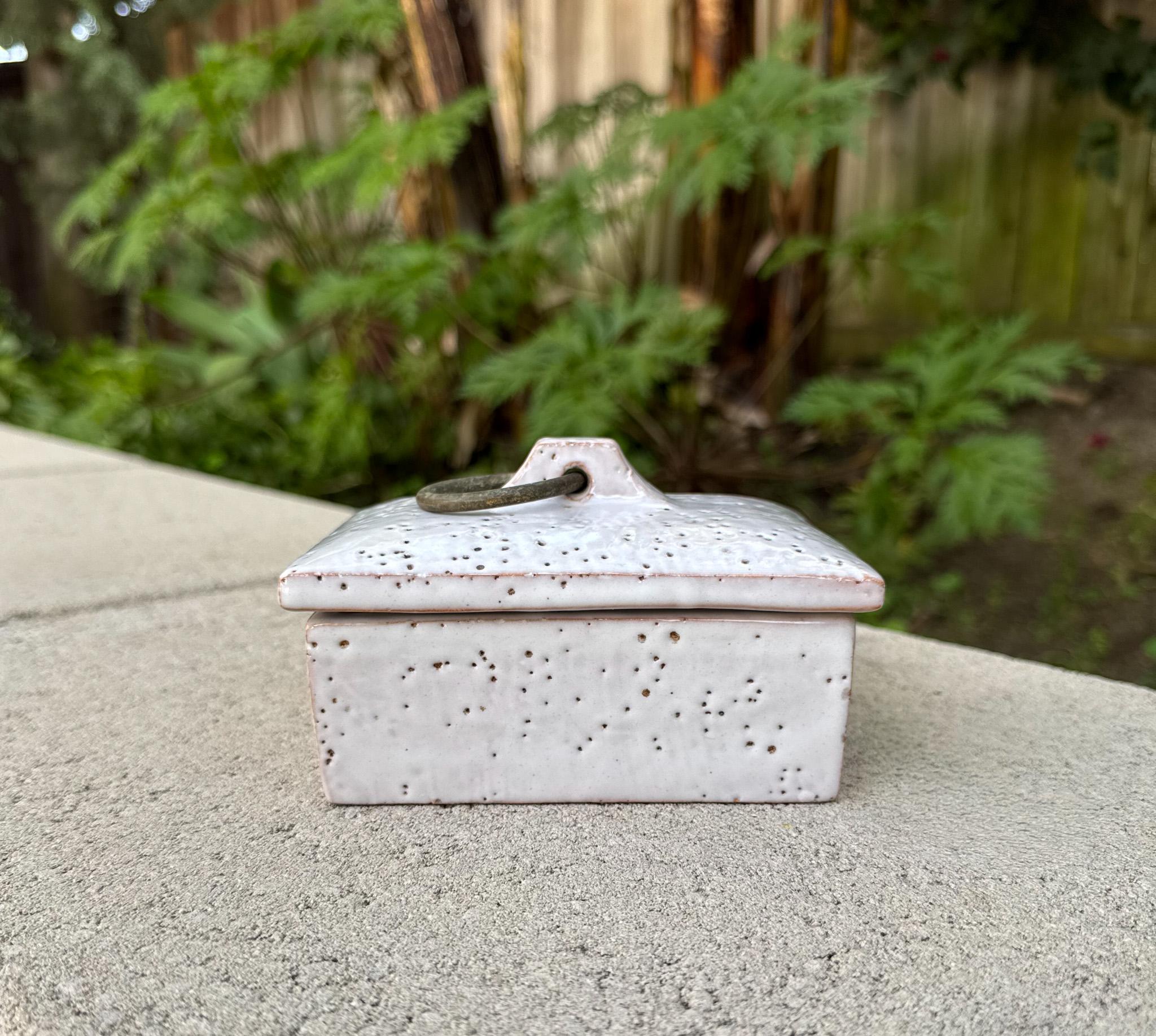 Boîte à couvercle en céramique de Bitossi, Italie, c.1955 en vente 6