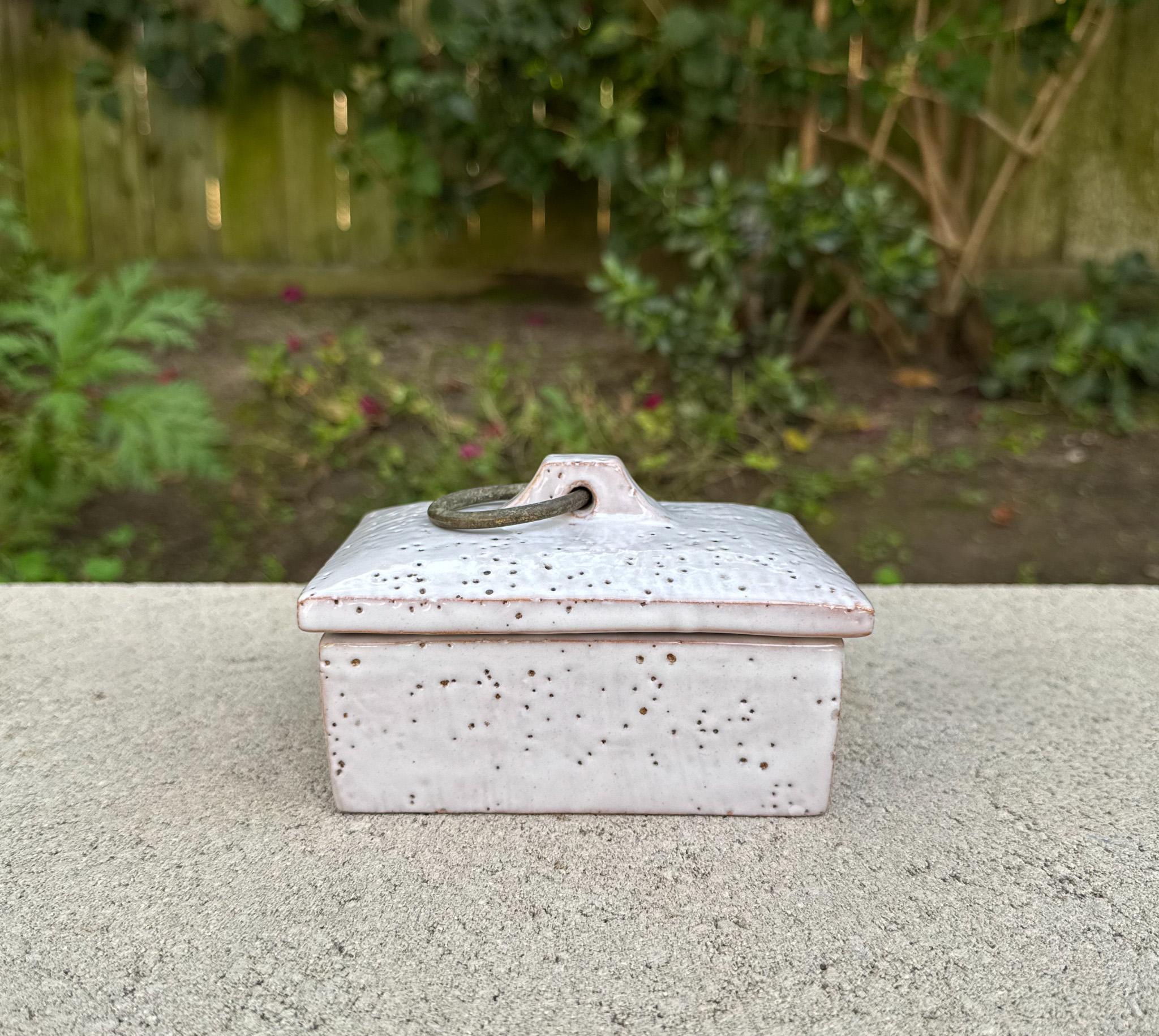 Mid-Century Modern Boîte à couvercle en céramique de Bitossi, Italie, c.1955 en vente