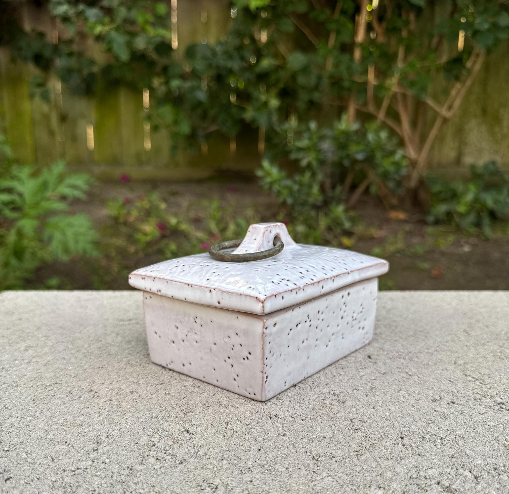 italien Boîte à couvercle en céramique de Bitossi, Italie, c.1955 en vente