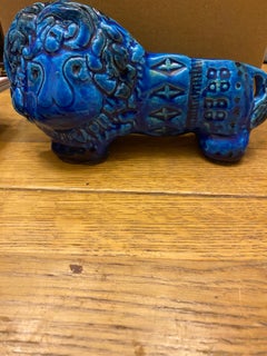 Bitossi Lion decor Rimini Blue Italy