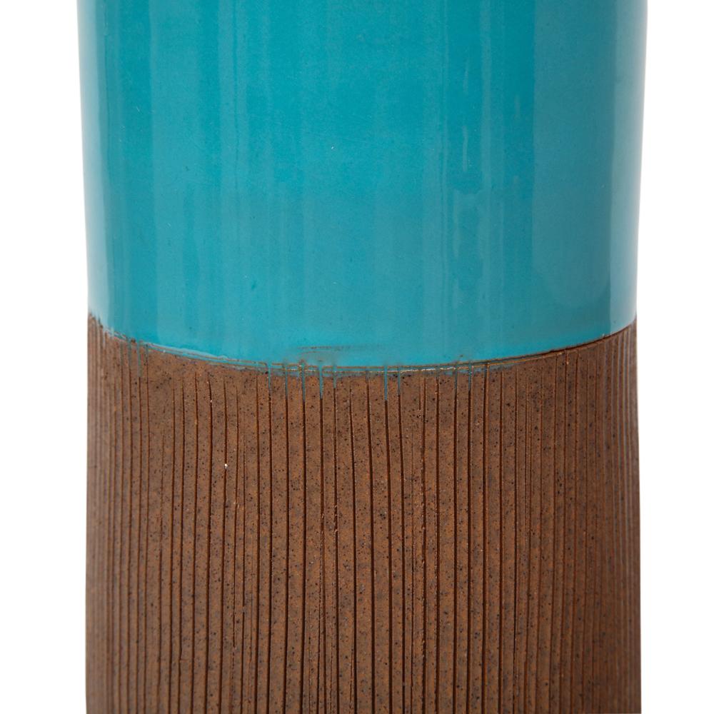 Vasi Bitossi, Ceramica, Rosa, Blu, A coste, Firmato in vendita 5