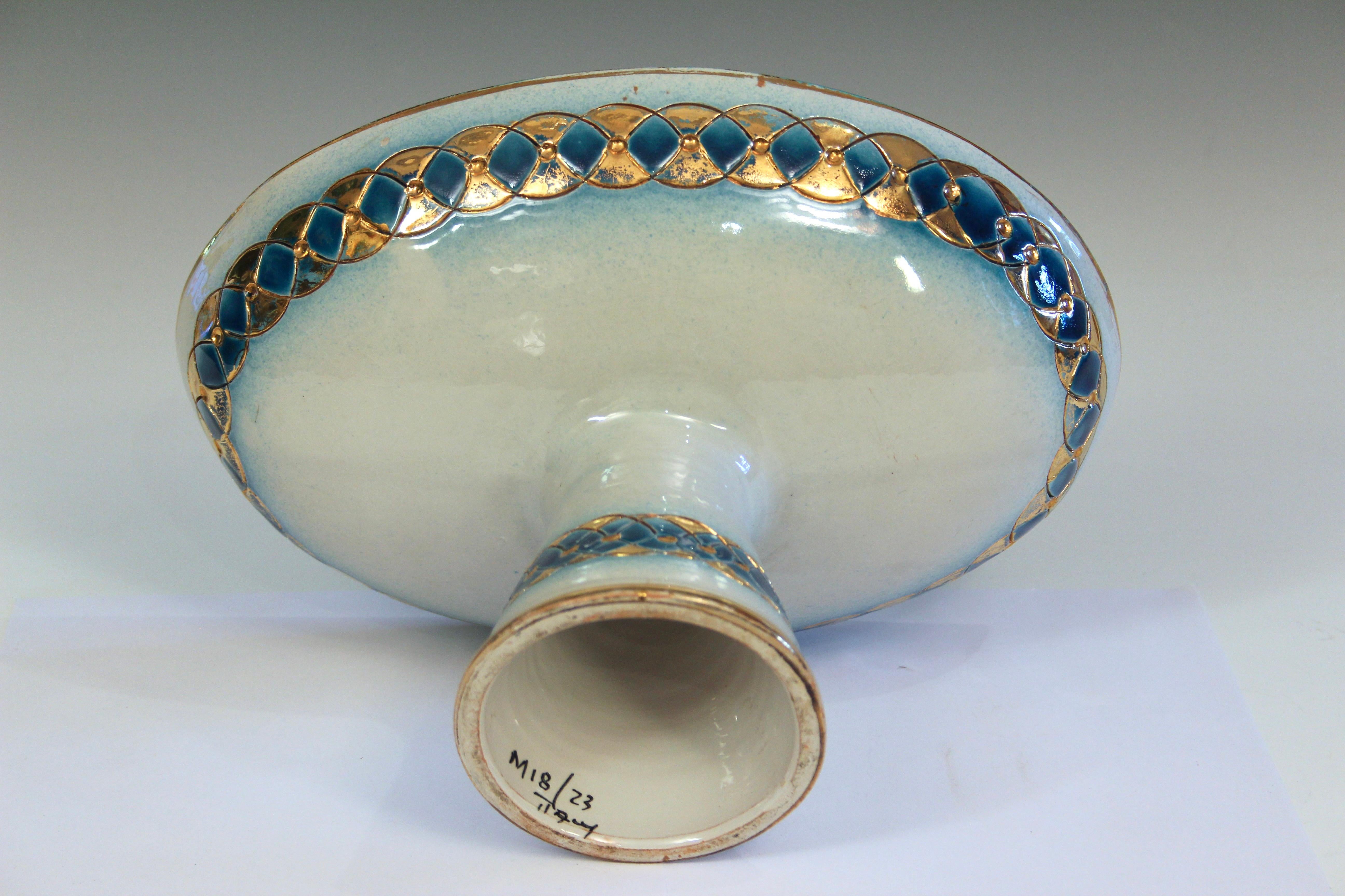 Mid-20th Century Bitossi Londi Raymor Mid Century Italian Pottery Compote Bowl