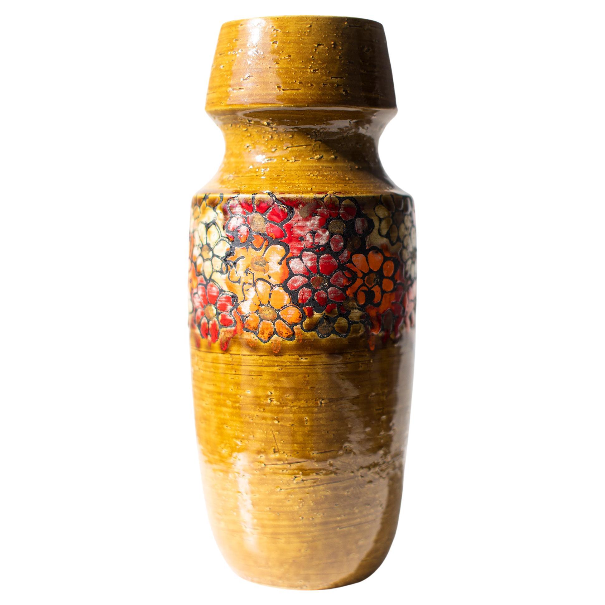 Bitossi Multi Color Flower Vase for Rosenthal Netter