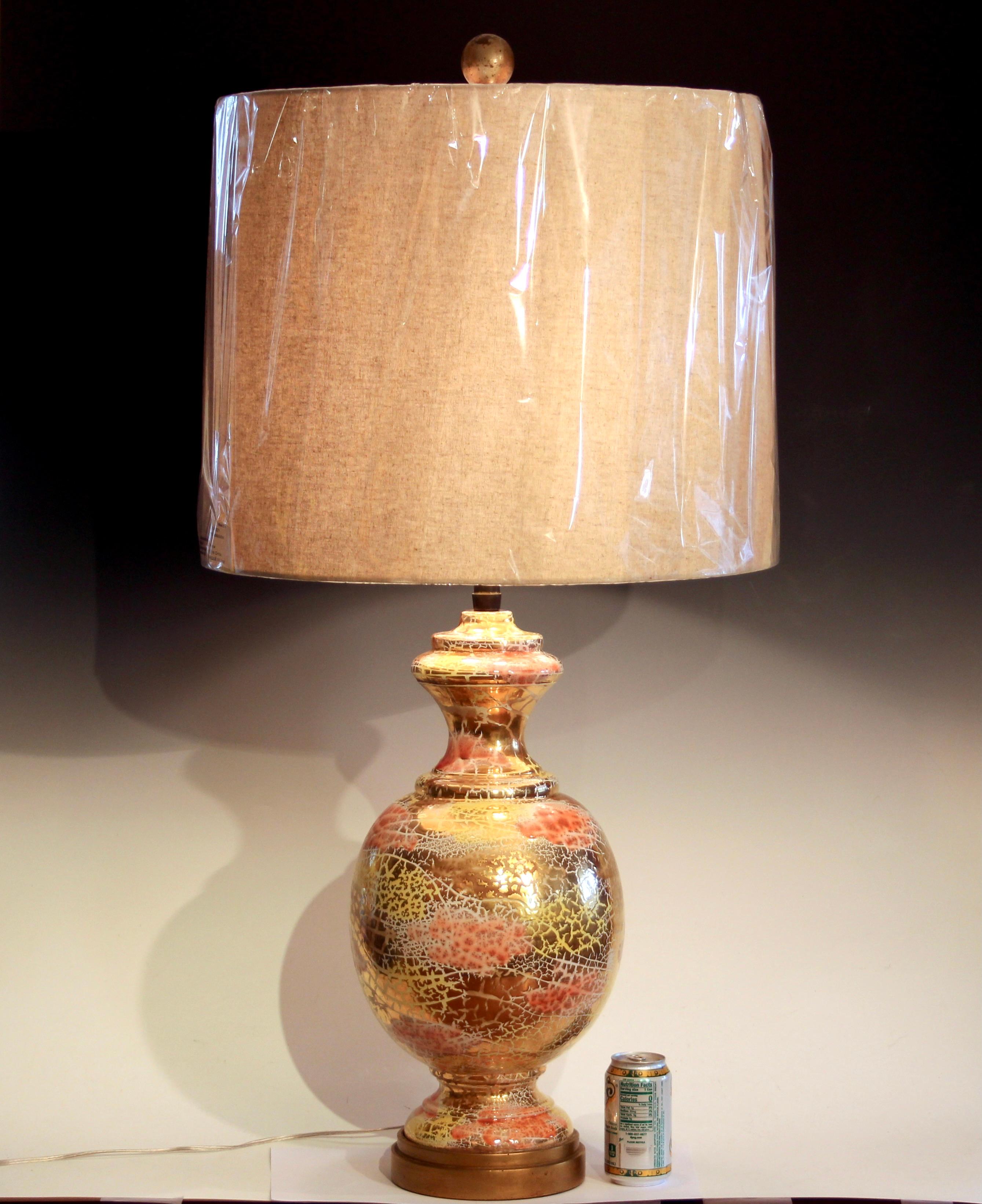 Bitossi Oro Rotto Lamp Huge Pottery Londi Vase Gilt Italian Raymor Marbro 6