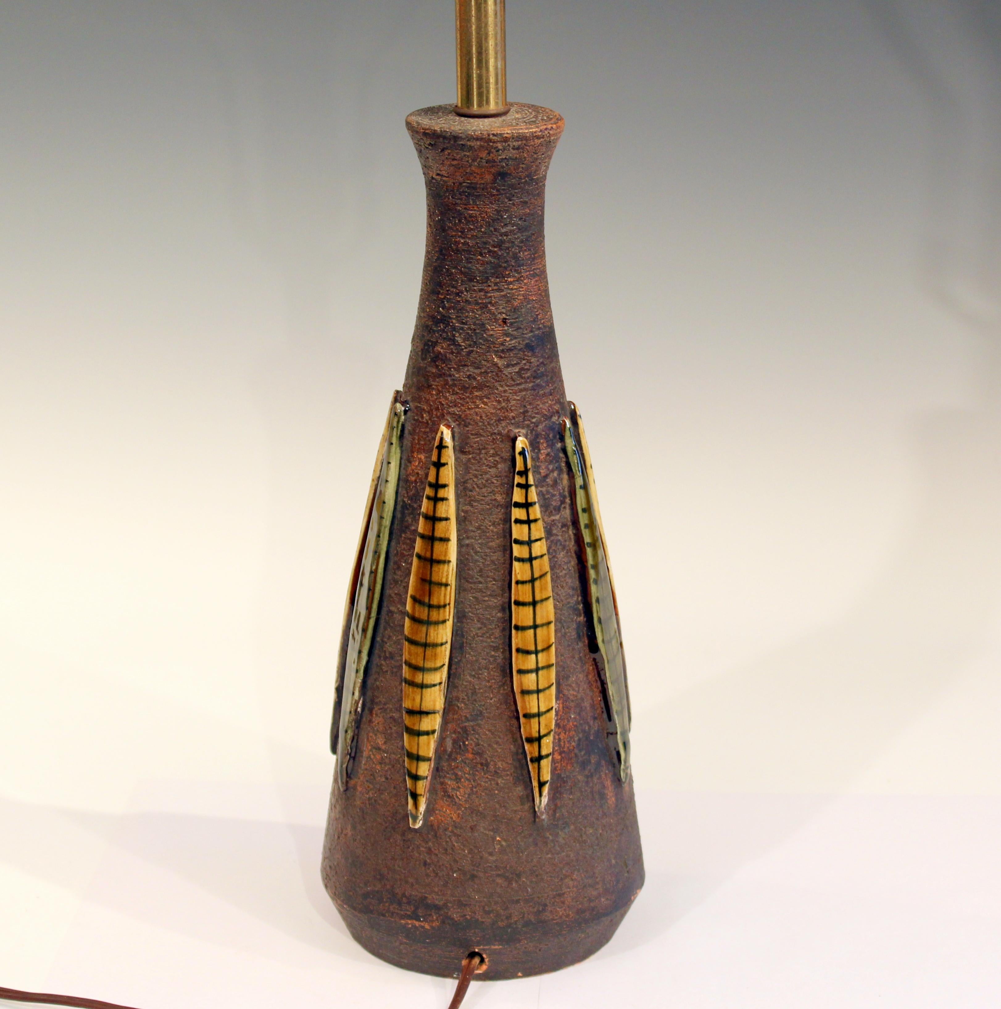 Modern Bitossi Pottery Londi Vase Italian Raymor Ceramic 1960s Lamp