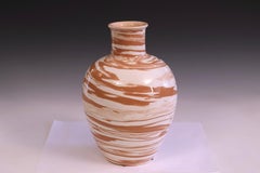 Bitossi Pottery Vase Londi Italian Raymor Marbled Marbleized Swirl Vintage 11.5"