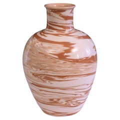 Bitossi Pottery Vase Londi Italian Raymor Marbled Marbleized Swirl Vintage 11.5"
