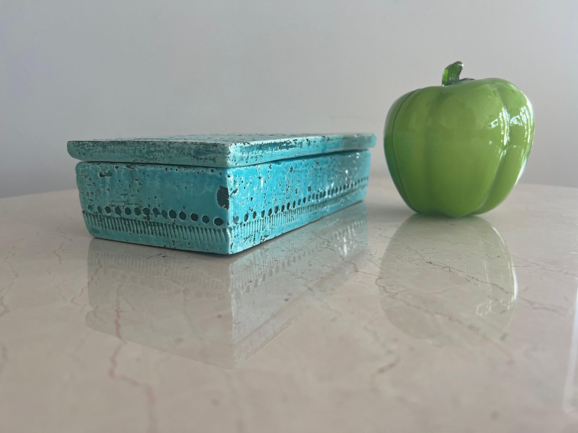 Bitossi Raymor Blue Ceramic Box 2