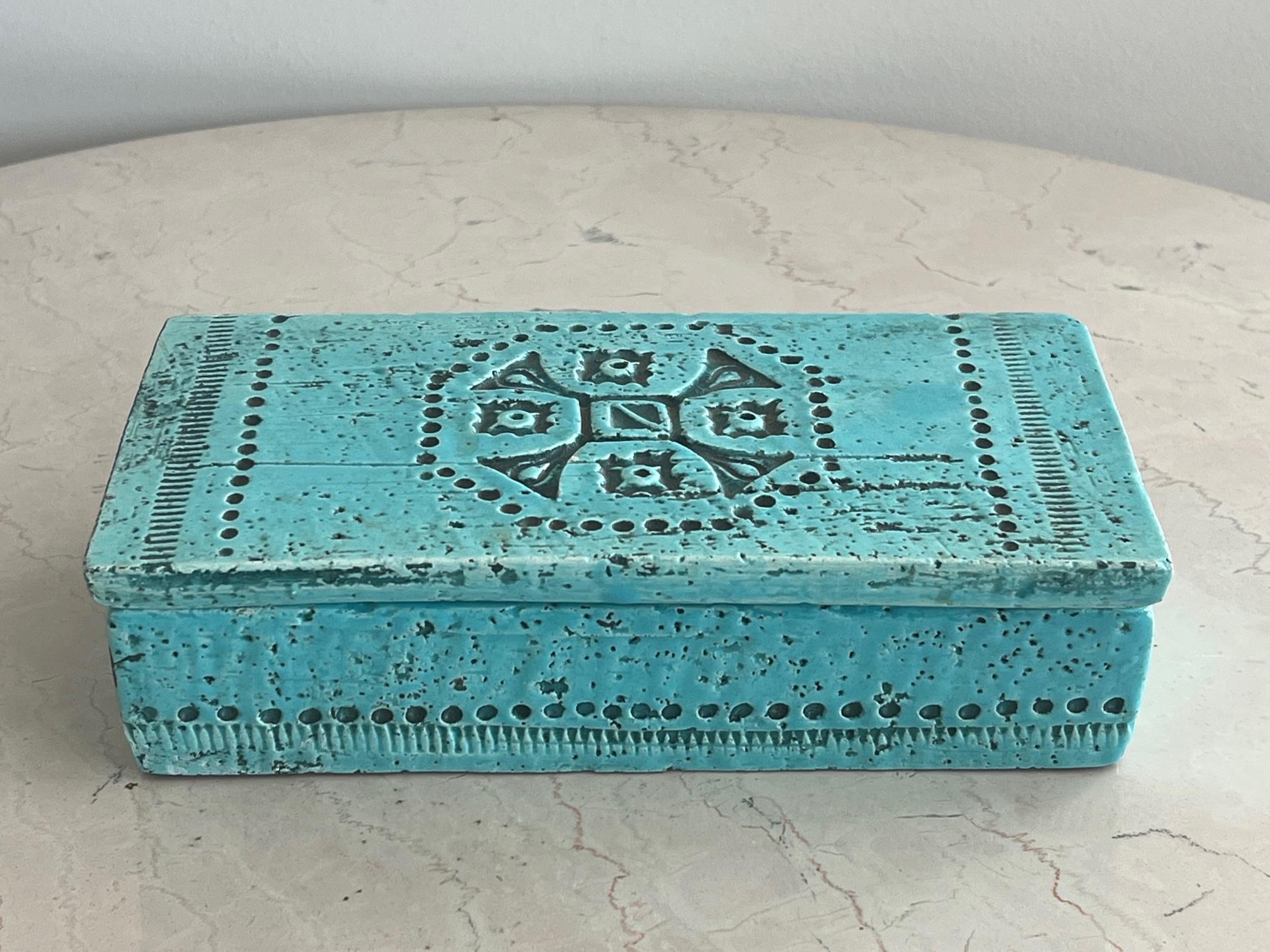 Bitossi Raymor Blue Ceramic Box 3