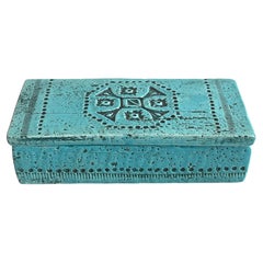 Bitossi Raymor Blue Ceramic Box