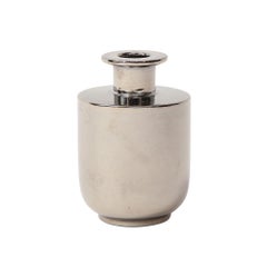 Vaso Raymor di Bitossi, Ceramica, Platino metallizzato, Argento, Cromo