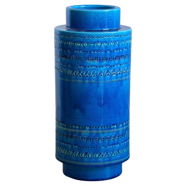 Bitossi Rimini Blue Collection Bitossi Rimini Blue Large Vase For Sale at 1stDibs