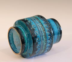 Bitossi Rimini Blue Vase Italian Pottery Raymor Vintage Londi Ceramic
