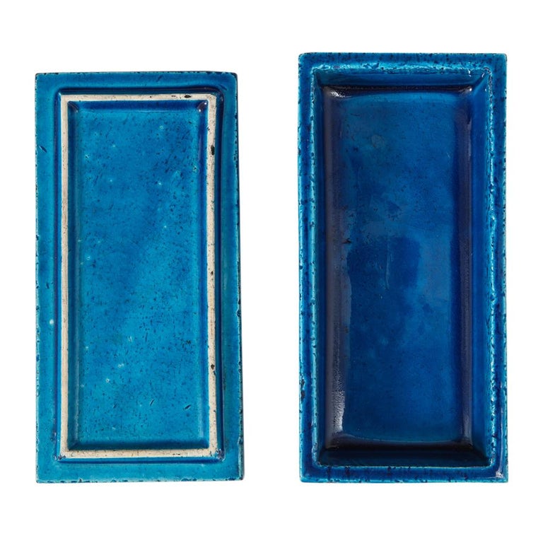 Bitossi Netter Bitossi for Rosenthal Netter Box, Ceramic, Blue, Red, and White, Onion ...