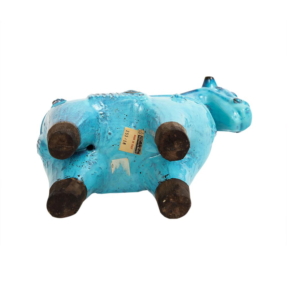 Bitossi Rosenthal Netter Horse, Ceramic, Cyan Blue, Signed For Sale 9