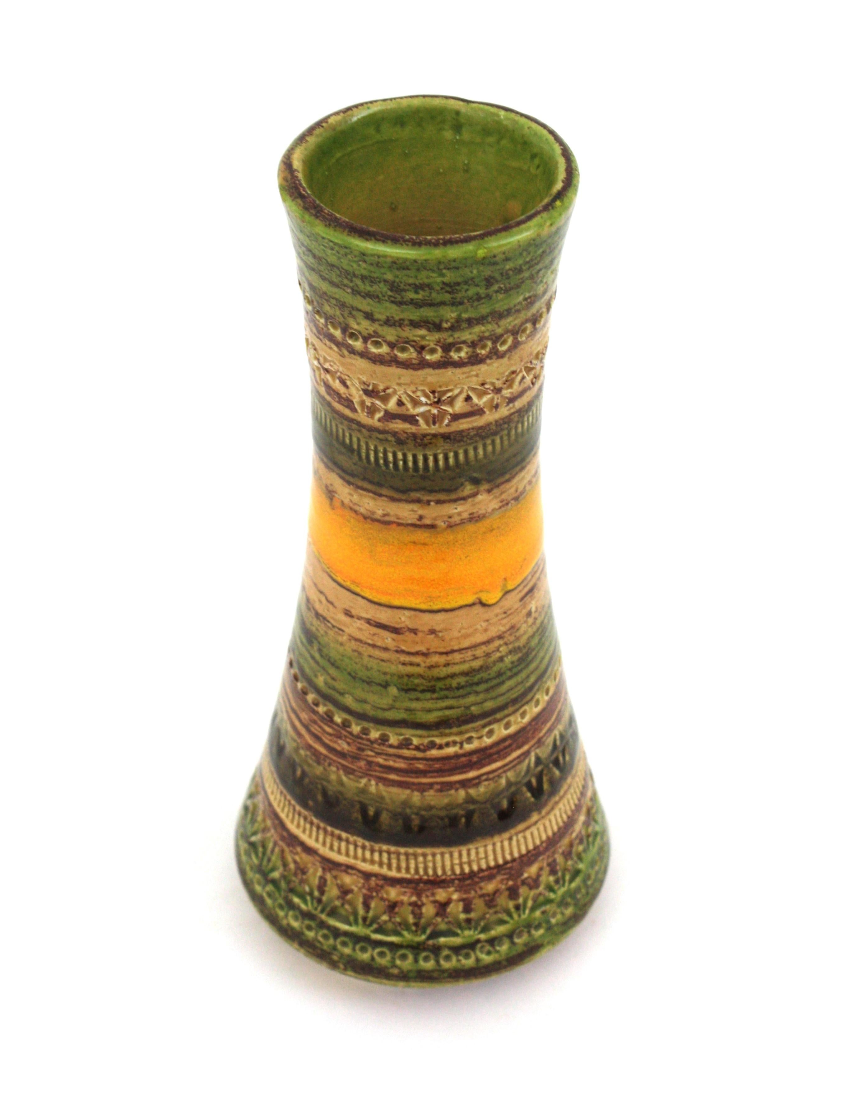 Bitossi Sahara Aldo Londi Cer Paoli Glazed Ceramic Vases, Italy, 1960s For Sale 2
