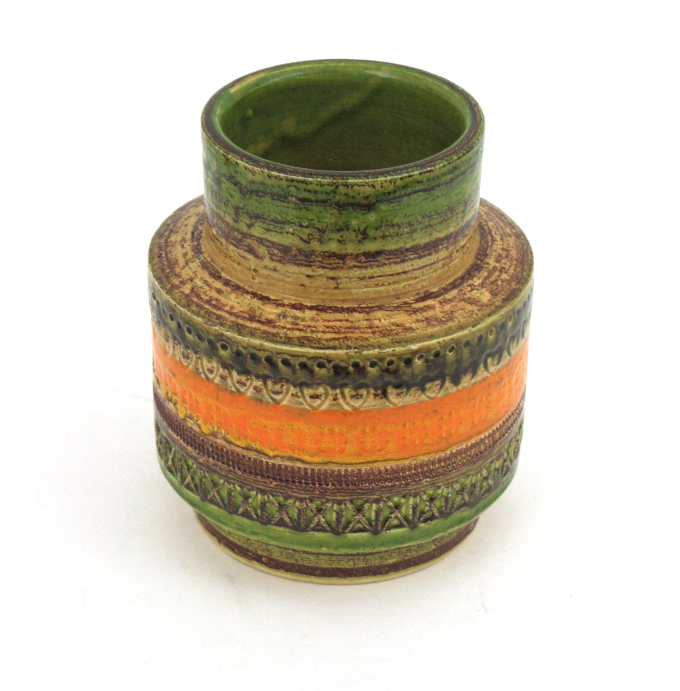 Bitossi Sahara Aldo Londi Cer Paoli glasierte Keramikvasen, Italien, 1960er Jahre (20. Jahrhundert) im Angebot