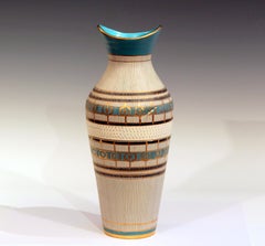 Bitossi Seta Pottery Raymor Londi Italian Vase Vintage 1950s Early V Mark