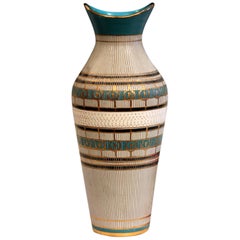 Bitossi Seta Pottery Raymor Londi Italian Vase Vintage 1950s Early V Mark