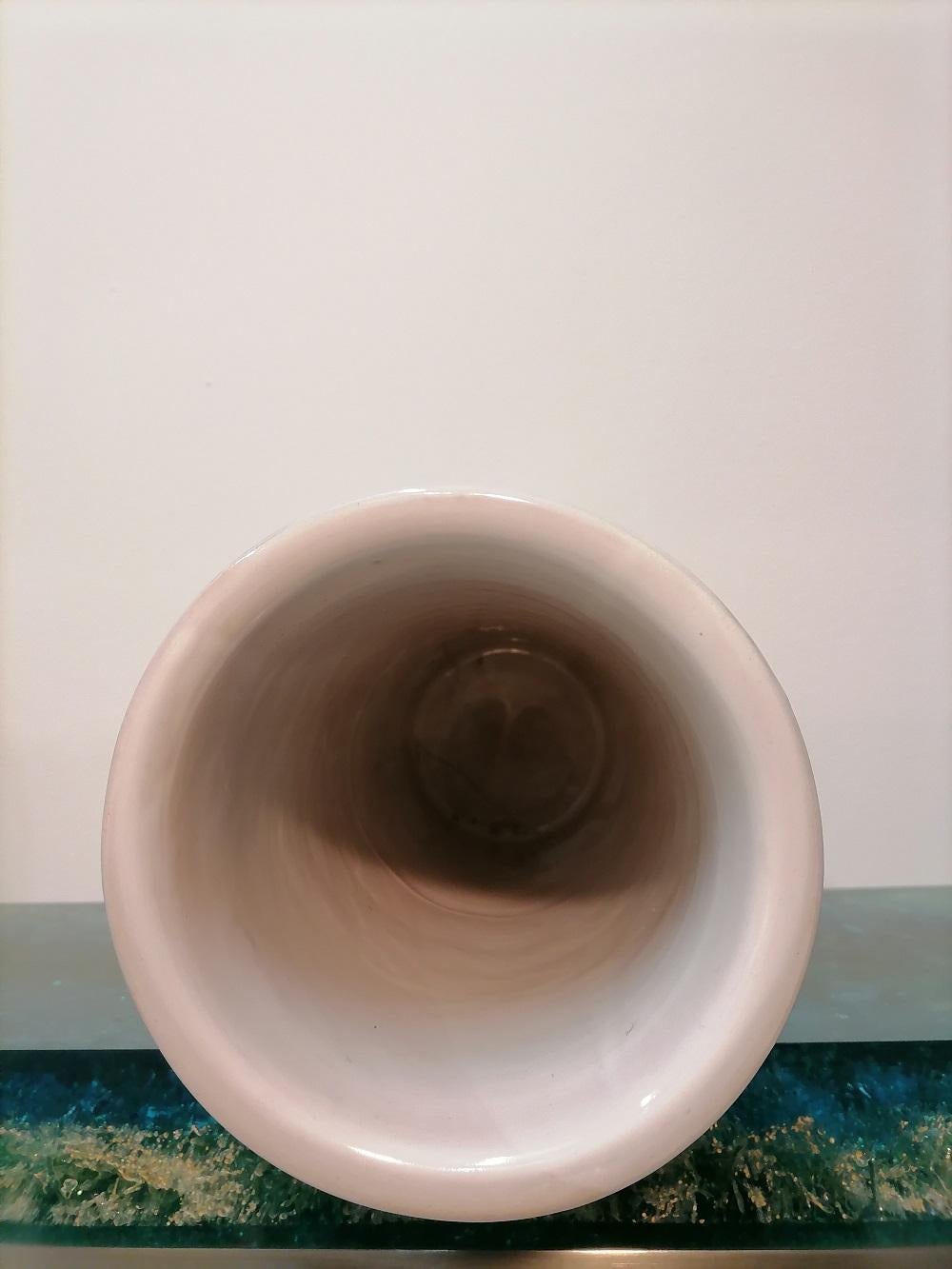 Ceramic Bitossi Stoneware Chamotte Extra Large Vase, Italy, 1970