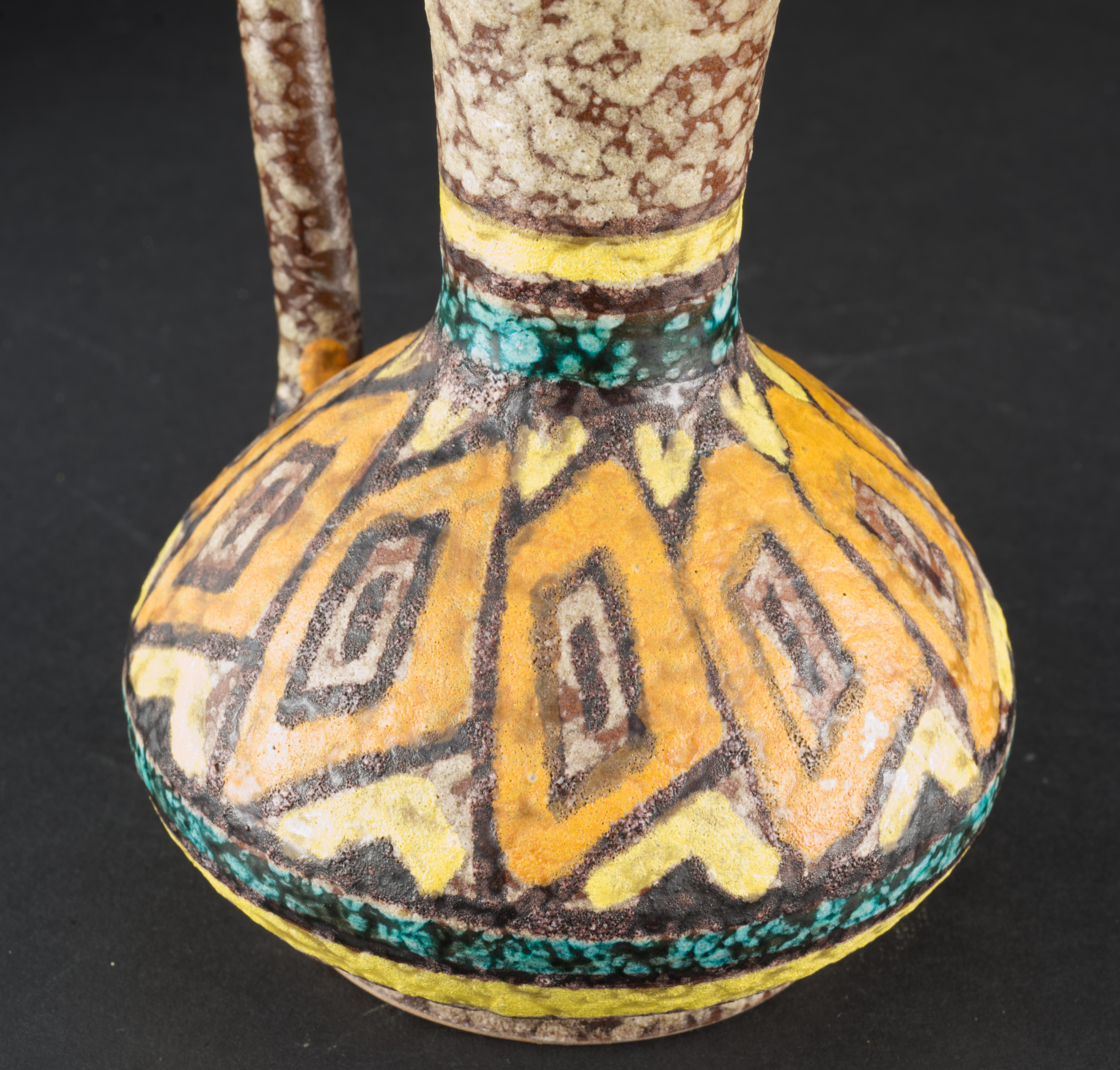 Bitossi Studio Pottery Lava-Glasur-Vase/Krug Italien 1960er Jahre im Angebot 2