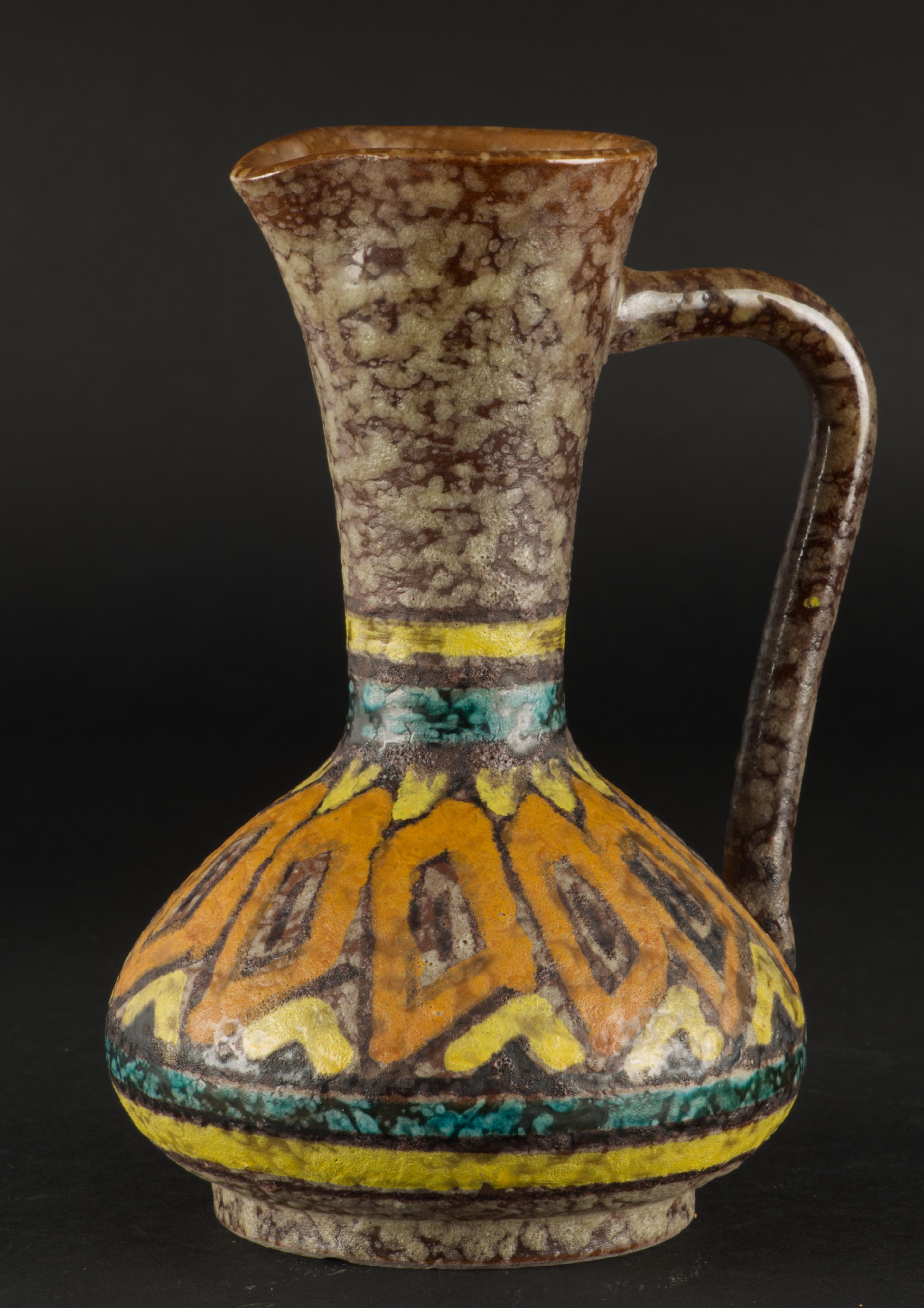 Bitossi Studio Pottery Lava-Glasur-Vase/Krug Italien 1960er Jahre (Glasiert) im Angebot