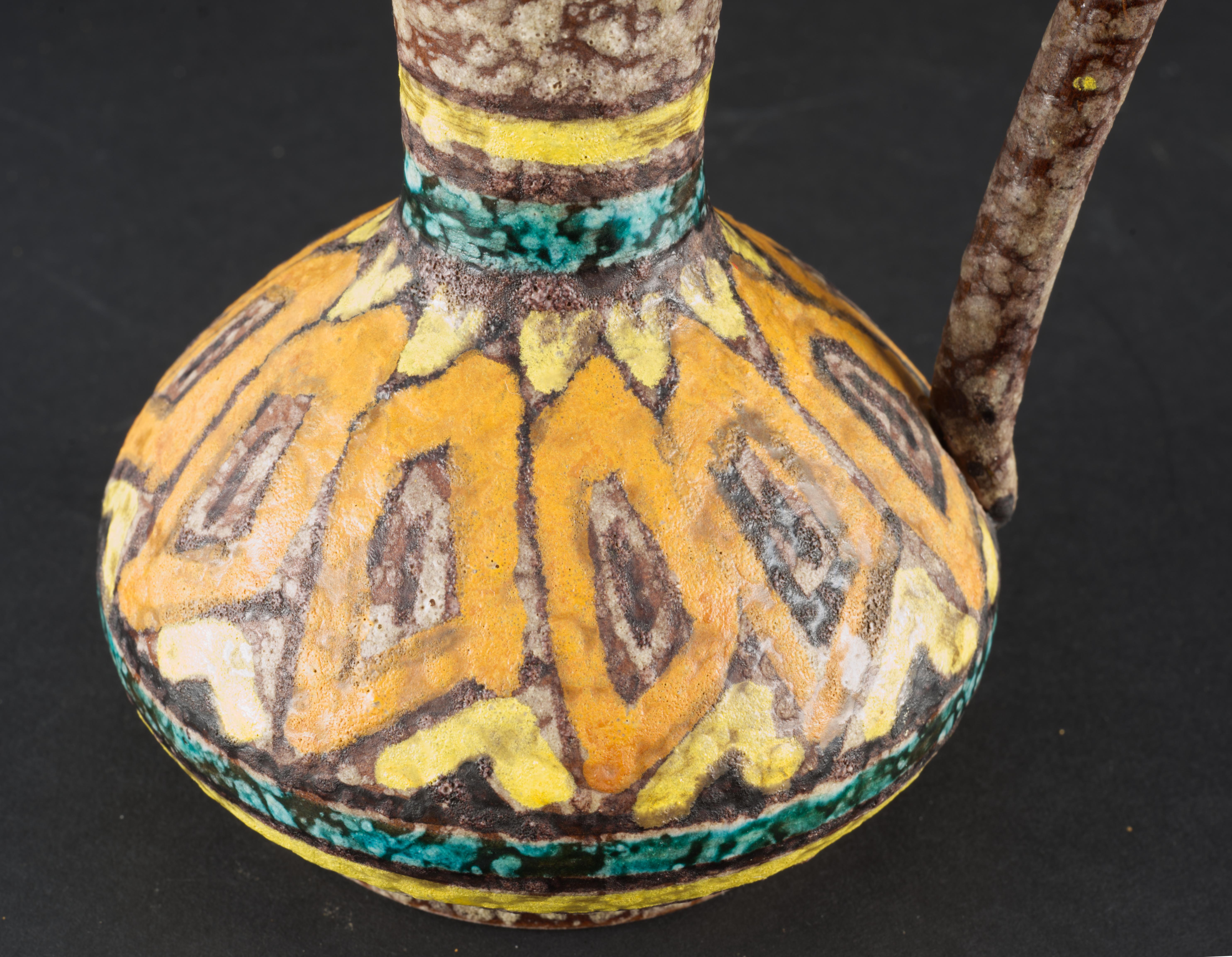 Bitossi Studio Pottery Lava-Glasur-Vase/Krug Italien 1960er Jahre (Porzellan) im Angebot