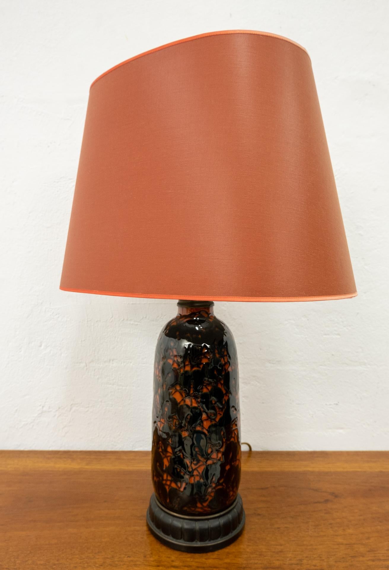 Italian Bitossi Style Art Deco Table Lamp