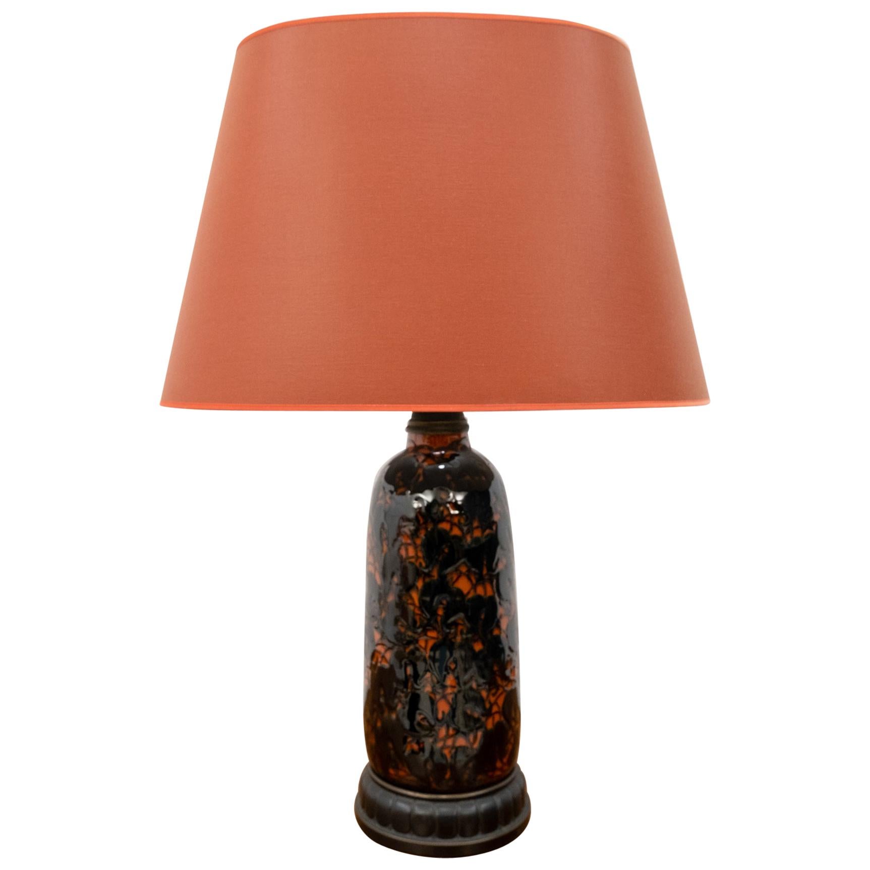 Bitossi Style Art Deco Table Lamp